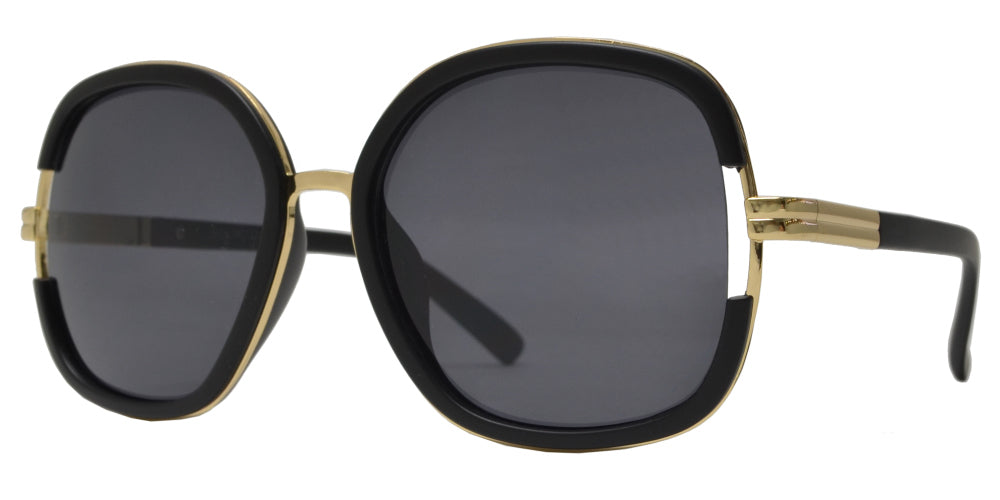 DS-7926 - Lentes cuadrados modernos con varillas metálicas y armazón plástico para mujer