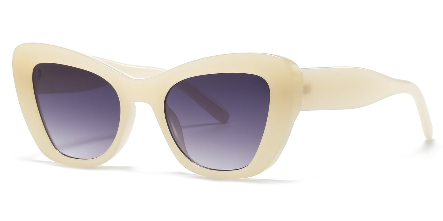 DS-2686 - Lentes de sol estilo Cat Eye para mujer con marco plástico