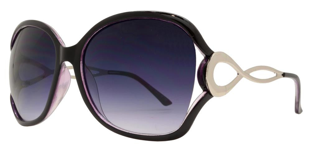 DS-7567 - Lentes de sol estilo mariposa con varillas metálicas decorativas