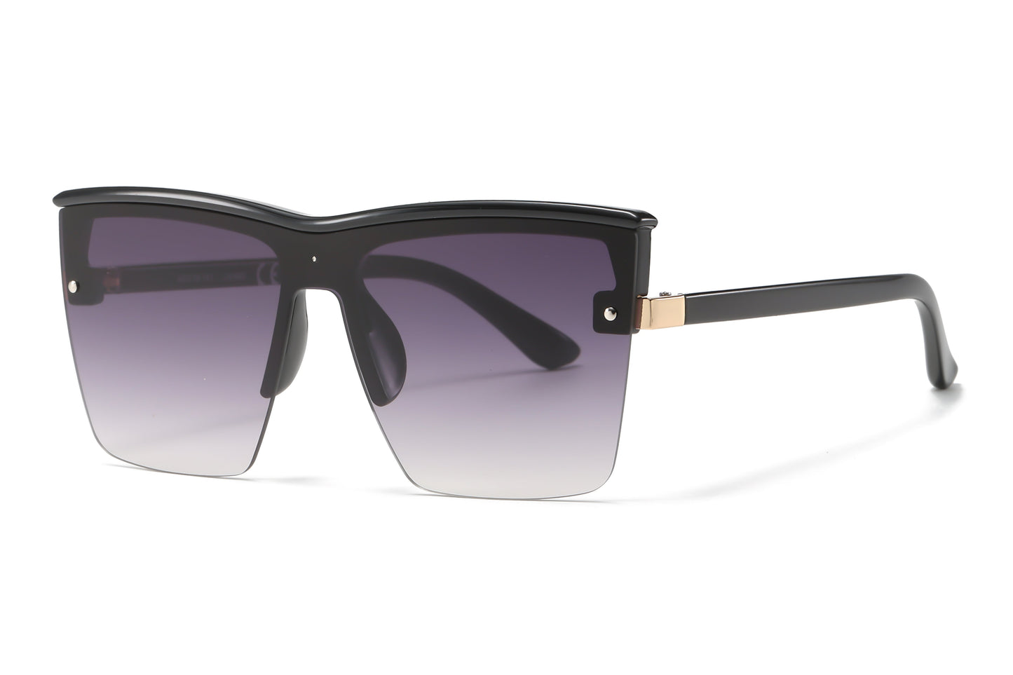 DS-8030 - Lentes de sol de estilo cuadrado de una sola pieza y estilo minimalista