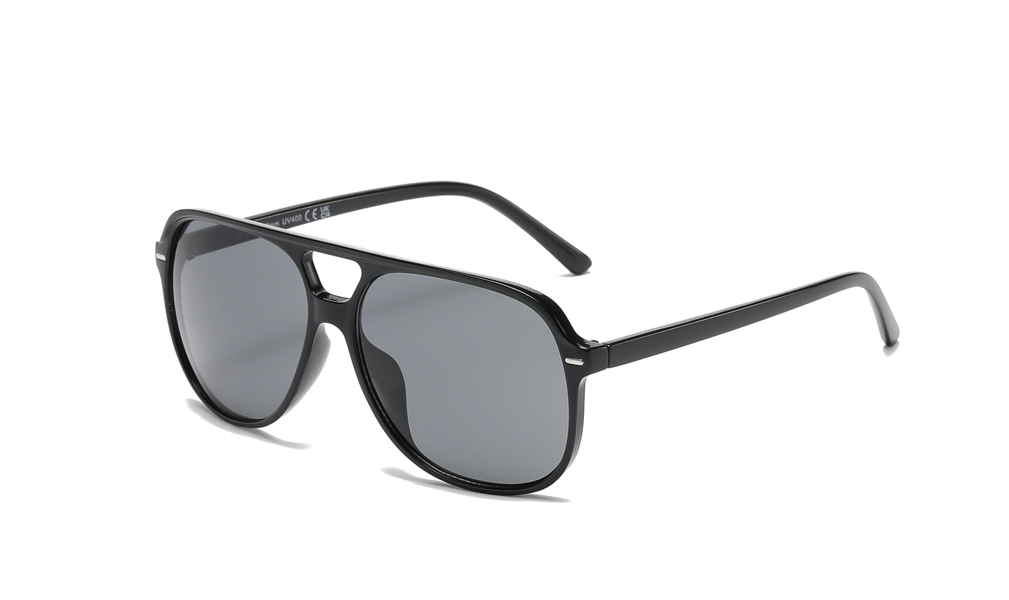 DS-8033 - Lentes Flat Top de plástico con estilo de moda elegante