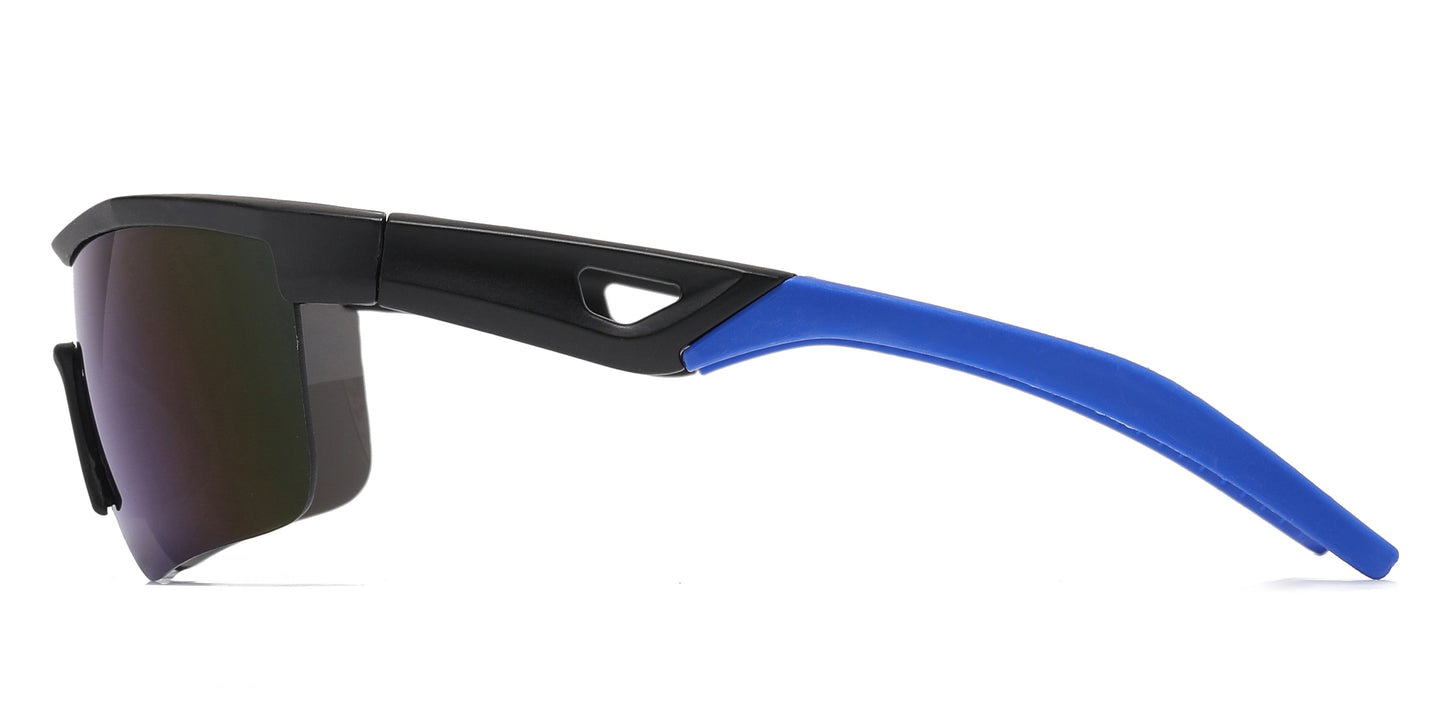 DS-4593 - Lentes deportivos para niños de media montura con mica tipo escudo