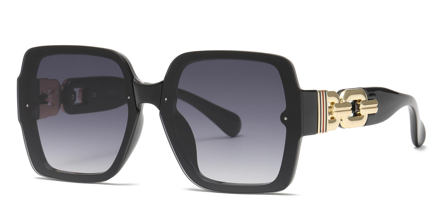 DS-5251 - Lentes sin montura con diseño cuadrado y marco plástico delgado