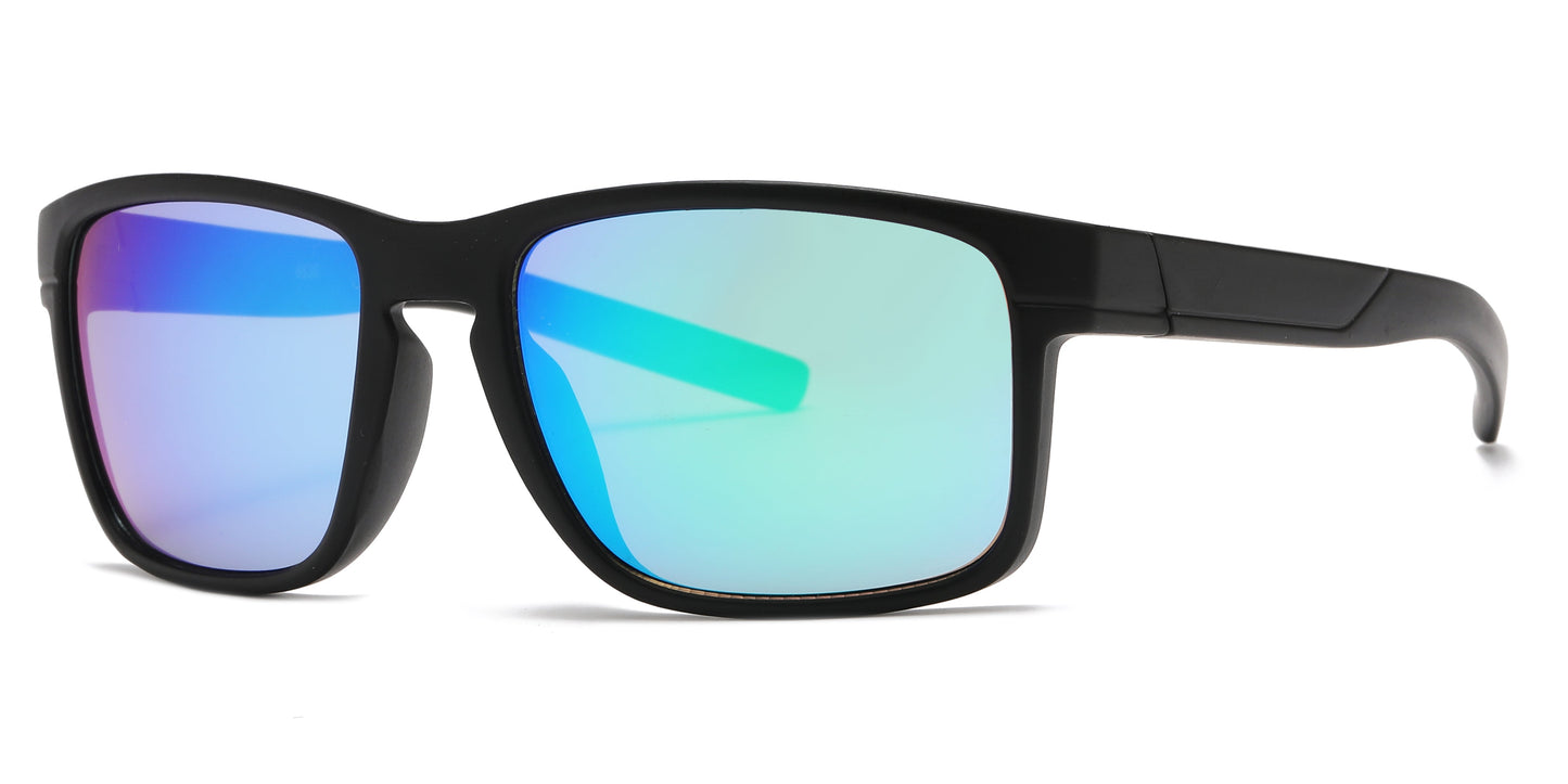 DS-6830 - Lentes deportivos con puente tipo keyhole y diseño cuadrado masculino