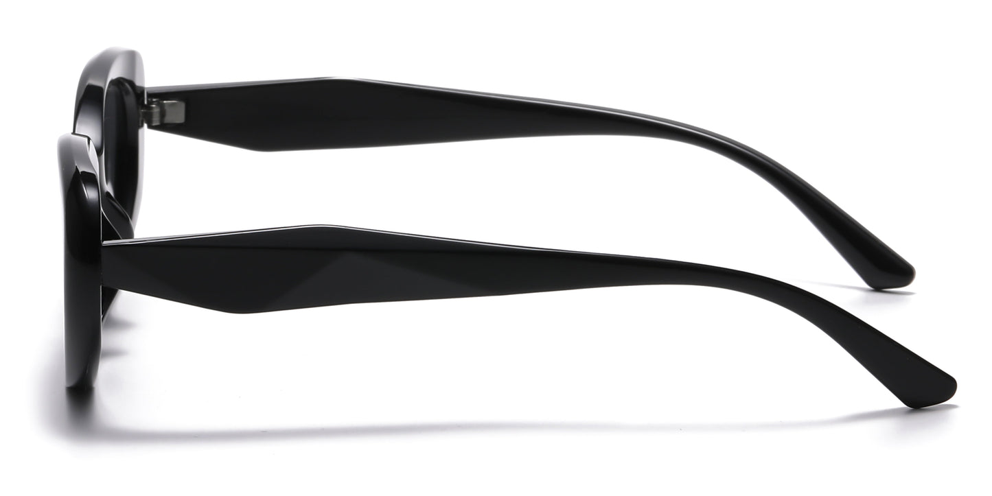 DS-2691 - Lentes de sol con diseño rectangular y armazón plástico