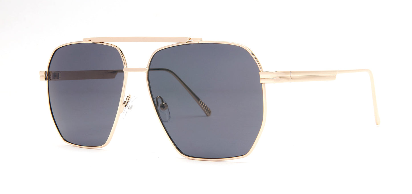 DS-7022 - Lentes metálicos con diseño Flat Top moderno