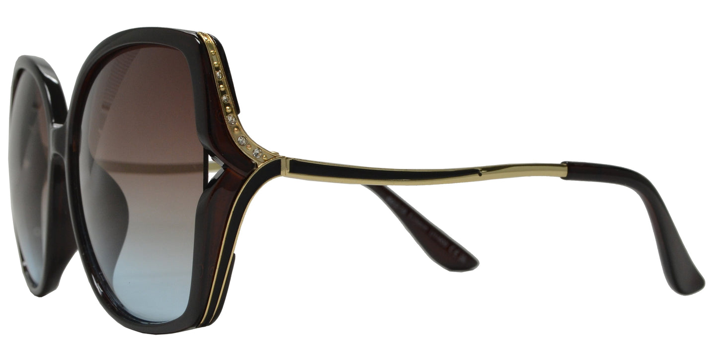 DS-8013 - Lentes plásticos con decorado de piedras brillantes