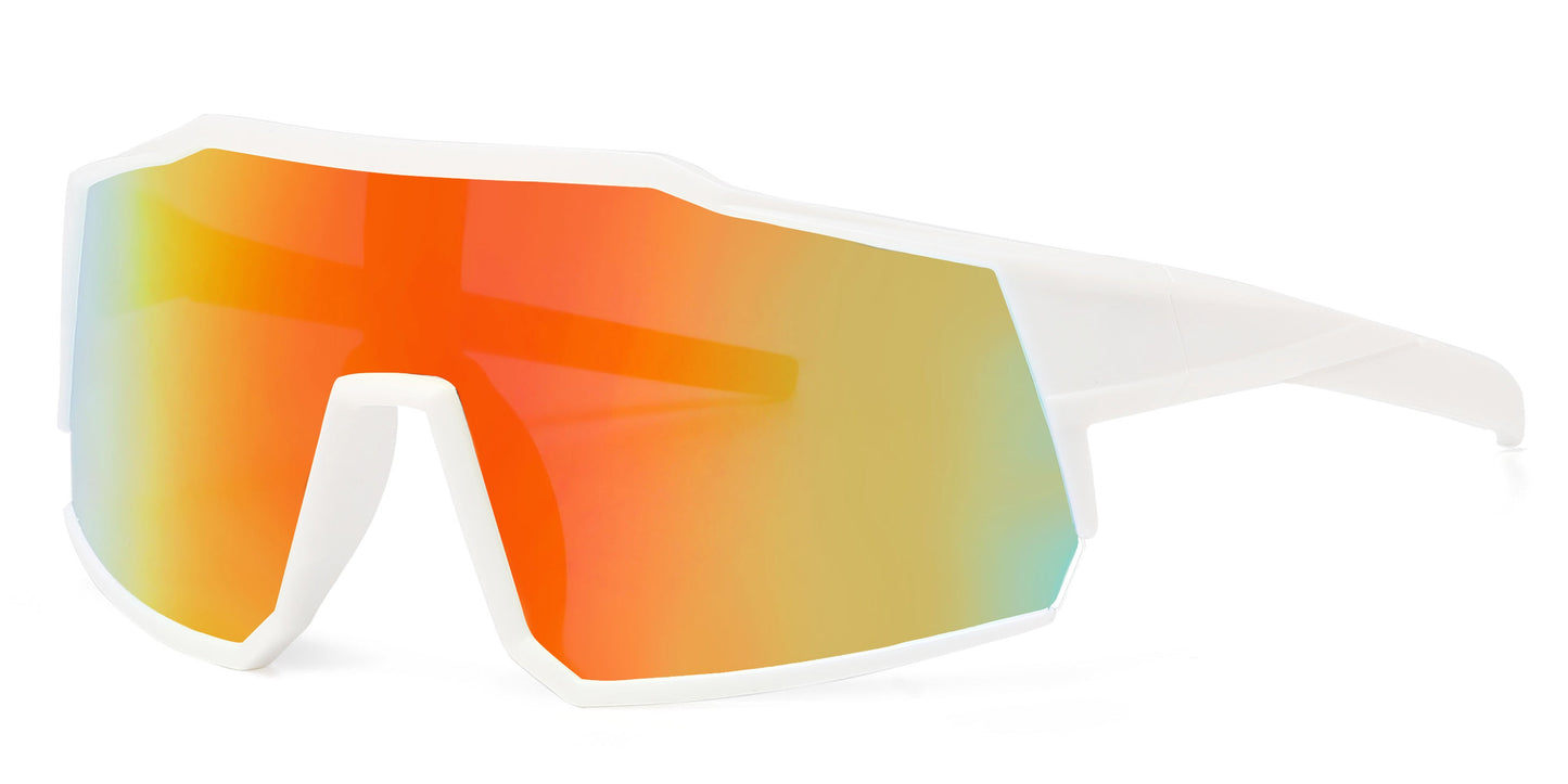 DS-4908 - Lentes para niños con diseño deportivo y mica tipo escudo