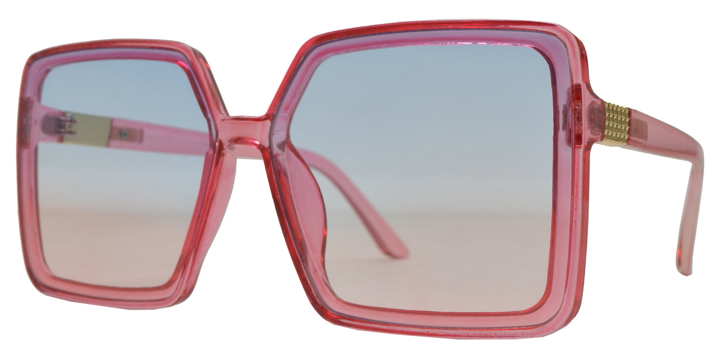 DS-5188 - Lentes cuadrados de plástico con diseño plano moderno