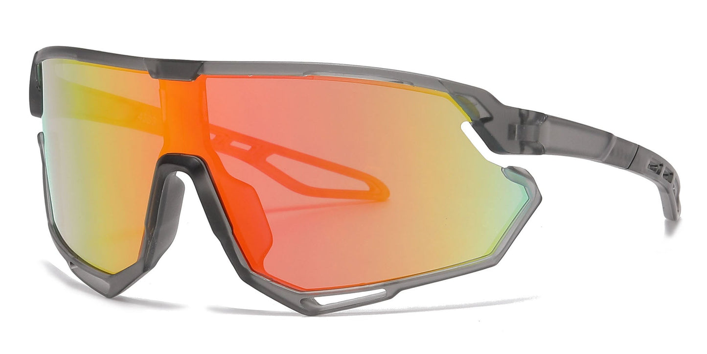 DS-4589 - Lentes deportivos para niños con lente tipo escudo de una sola pieza y marco plástico