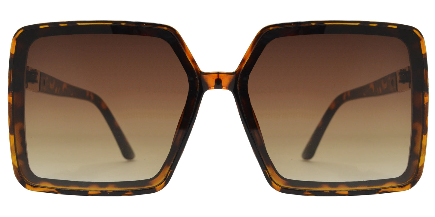 DS-5188 - Lentes cuadrados de plástico con diseño plano moderno
