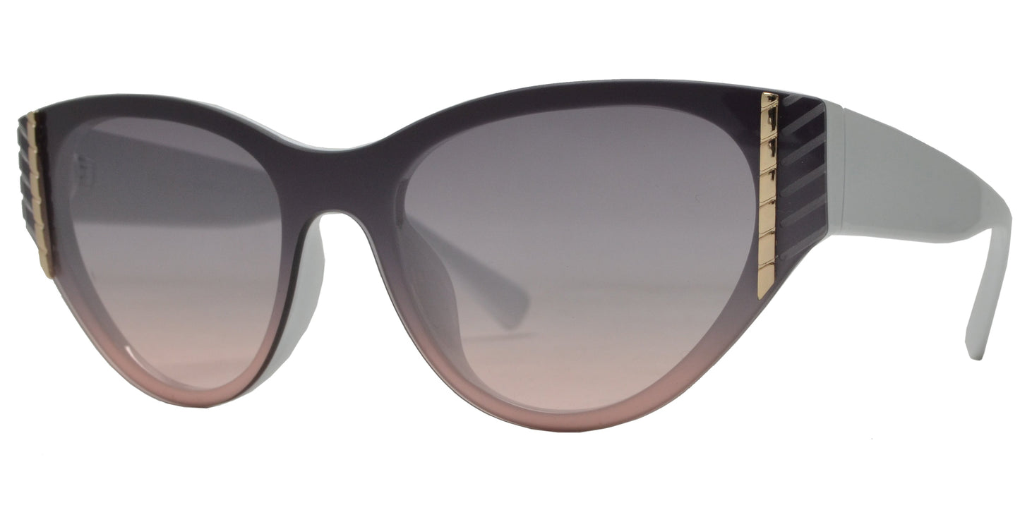 DS-8132 - Lentes Cat Eye con lente de una sola pieza y diseño plástico moderno