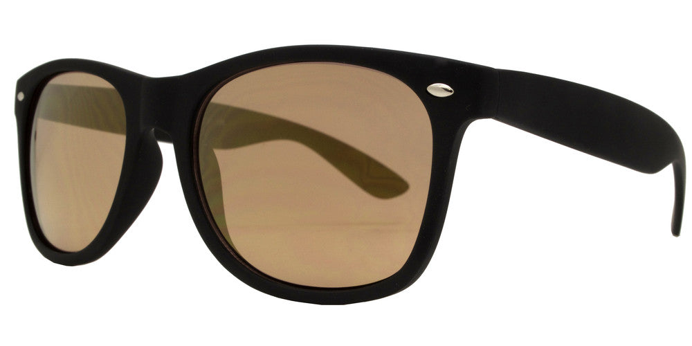 DS-7110 Black Spectrum - Lentes clásicos Horn Rimmed con mica de espejo color espectro
