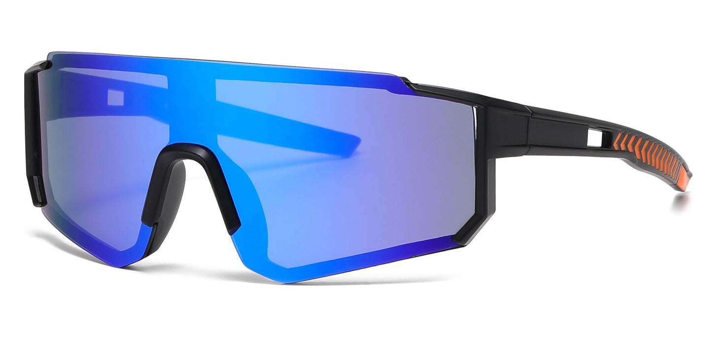 DS-4591 - Lentes infantiles con diseño de media montura y lente espejo tipo escudo