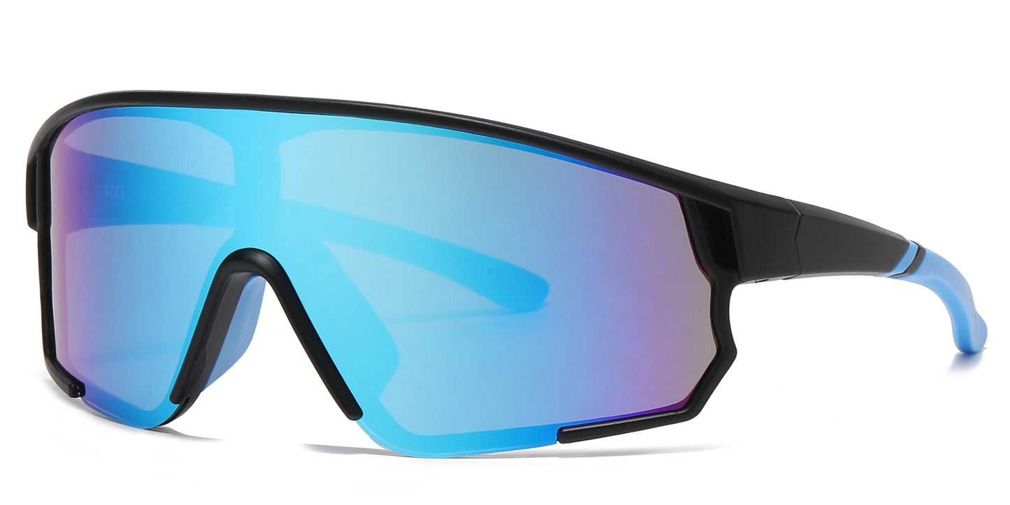 DS-5221 - Lentes deportivos con lente de una sola pieza y marco plástico