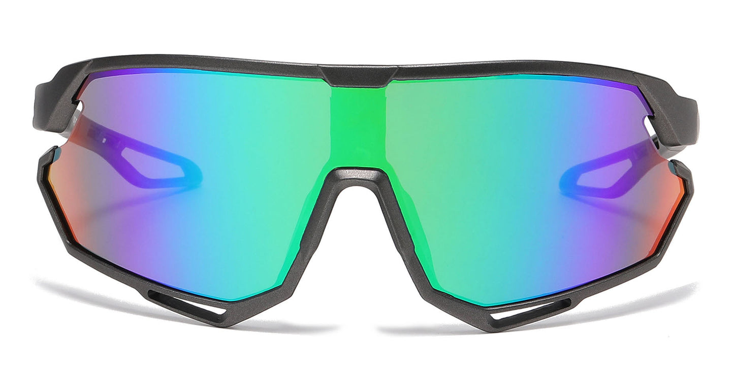 DS-4589 - Lentes deportivos para niños con lente tipo escudo de una sola pieza y marco plástico