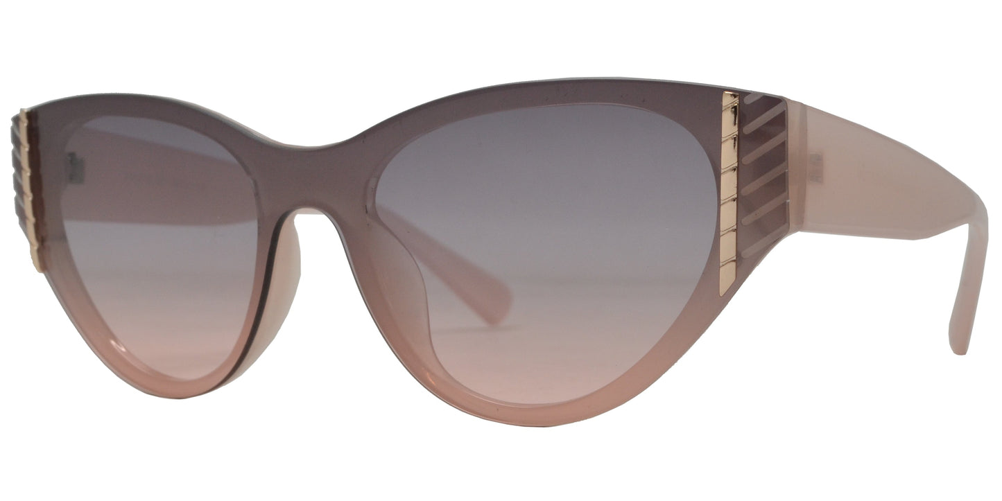 DS-8132 - Lentes Cat Eye con lente de una sola pieza y diseño plástico moderno