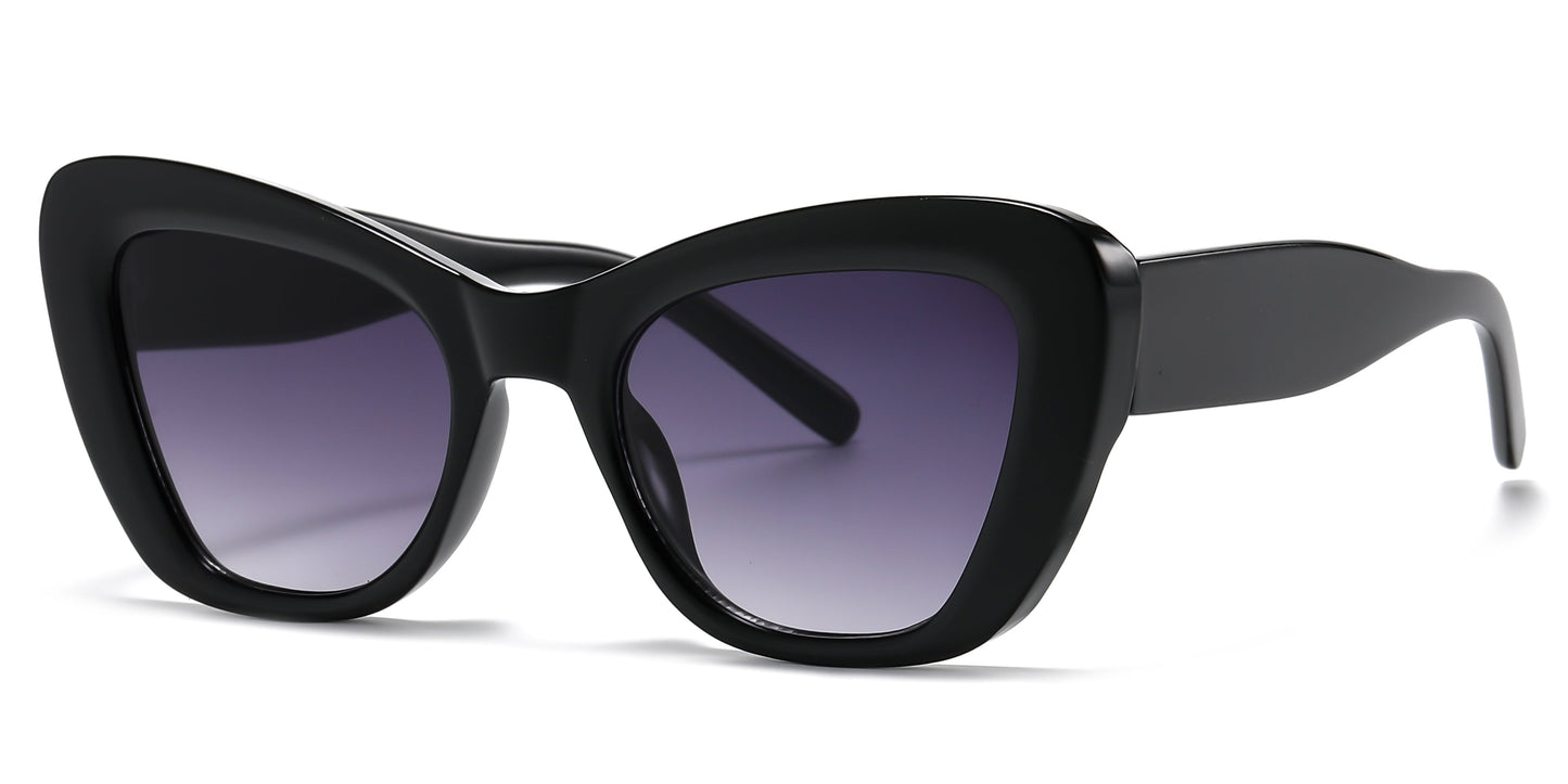 DS-2686 - Lentes de sol estilo Cat Eye para mujer con marco plástico