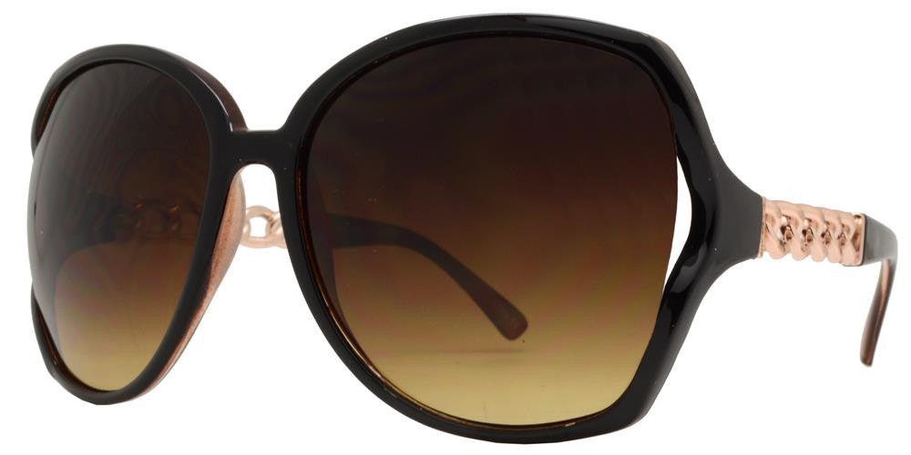 DS-8051 - Lentes plásticos tipo mariposa con varillas decoradas en cadena