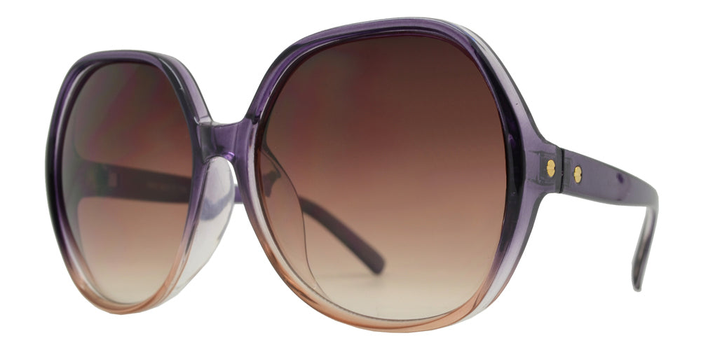 DS-7990 - Lentes ovalados grandes con marco plástico y diseño clásico