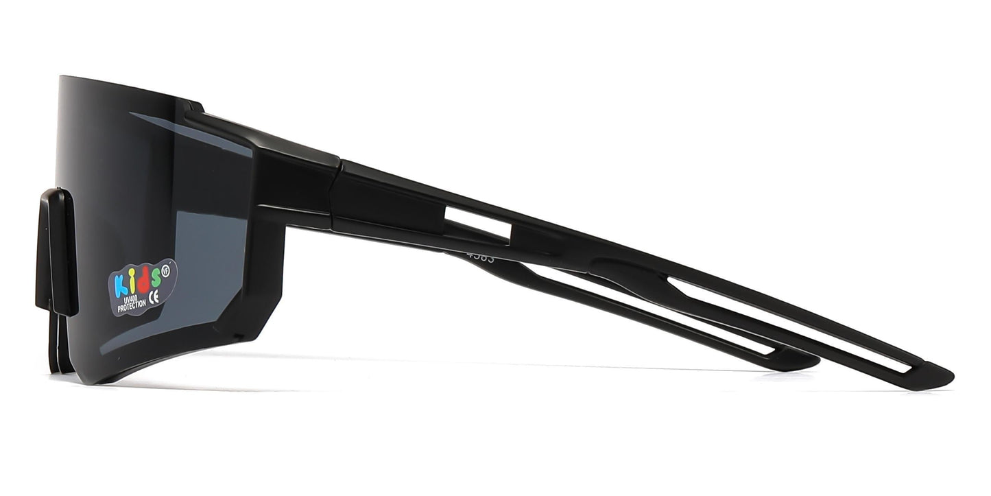 DS-4583 - Lentes deportivos para niños tipo escudo con mica espejo de color
