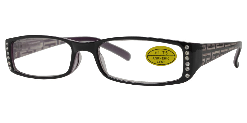 DS-RS 1169 +3.50 - Lentes de sol rectangulares de plástico