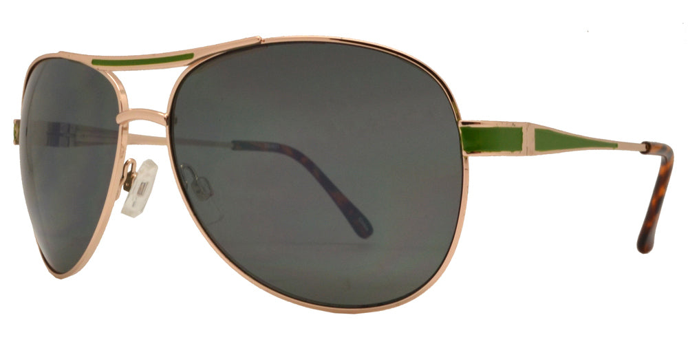 DS-OX 2831 - Lentes estilo Aviador metálicos clásicos con barra superior