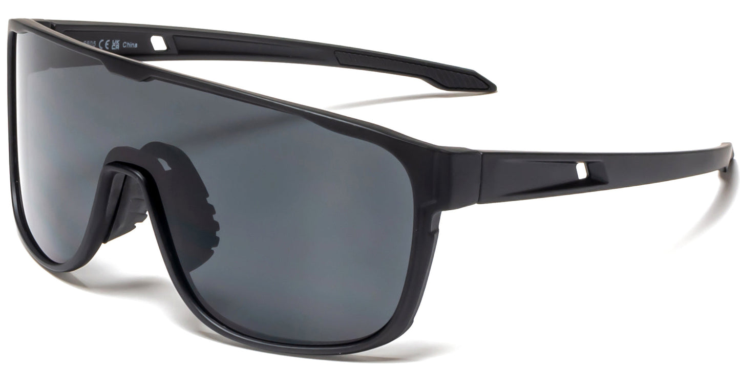 DS-6805 - Lentes tipo escudo de una sola pieza con armazón plástico envolvente
