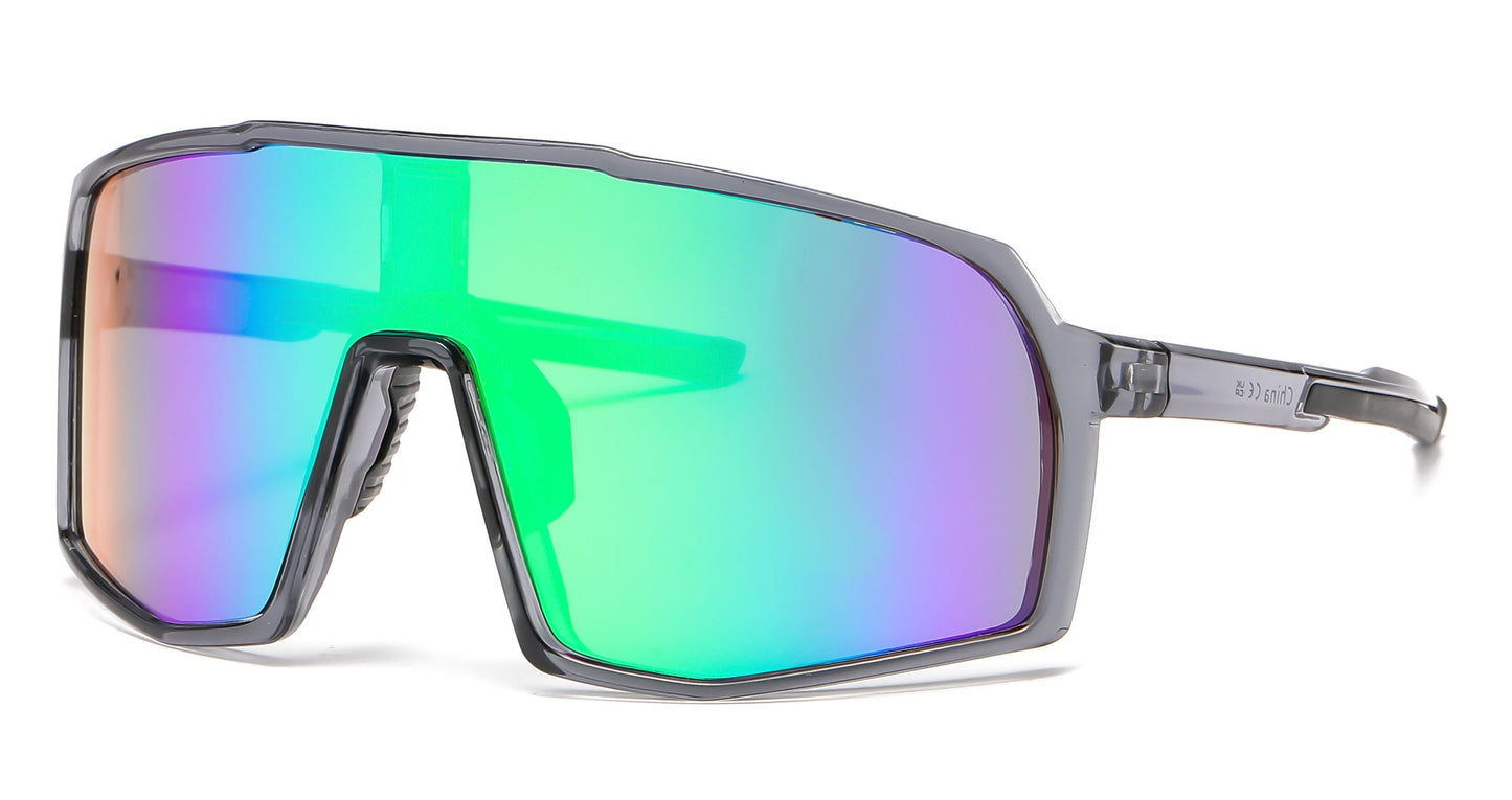 DS-5241 - Lentes Deportivos tipo escudo con mica continua de una sola pieza y marco plástico