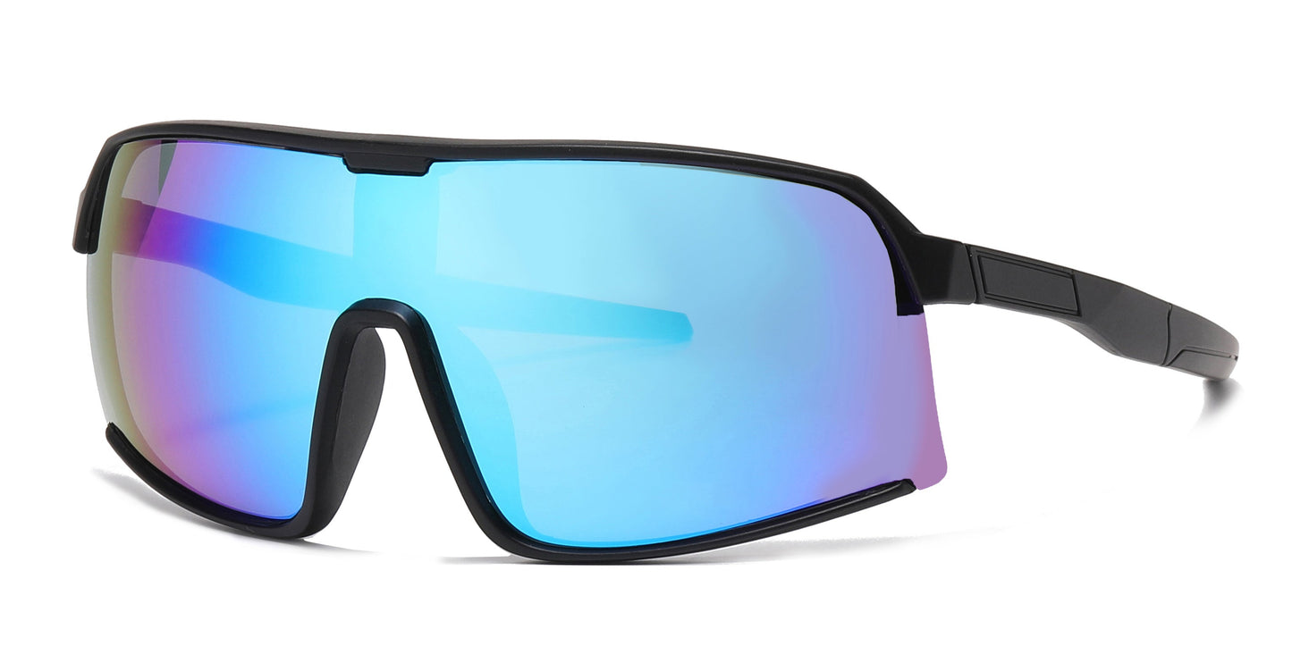 DS-4590 - Lentes deportivos envolventes para niños con lente tipo escudo y mica espejo