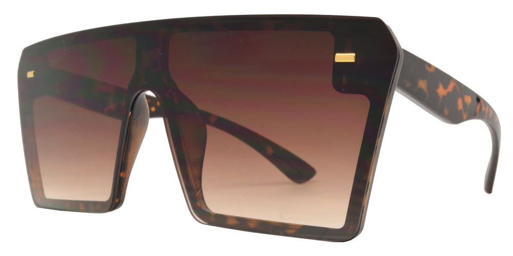 DS-7964 - Lentes oversized con estilo Flat Top y marco moderno
