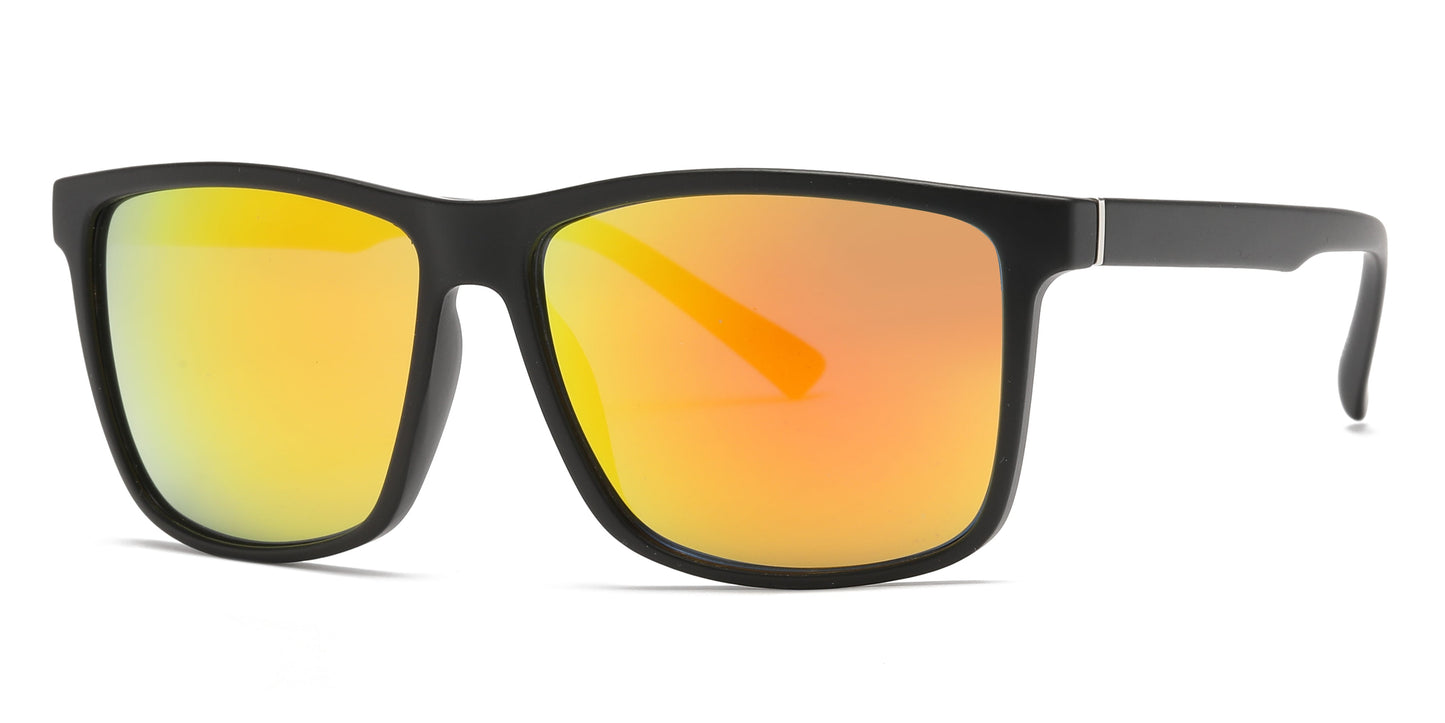 DS-6820 - Lentes deportivos cuadrados para hombre con armazón plástico moderno