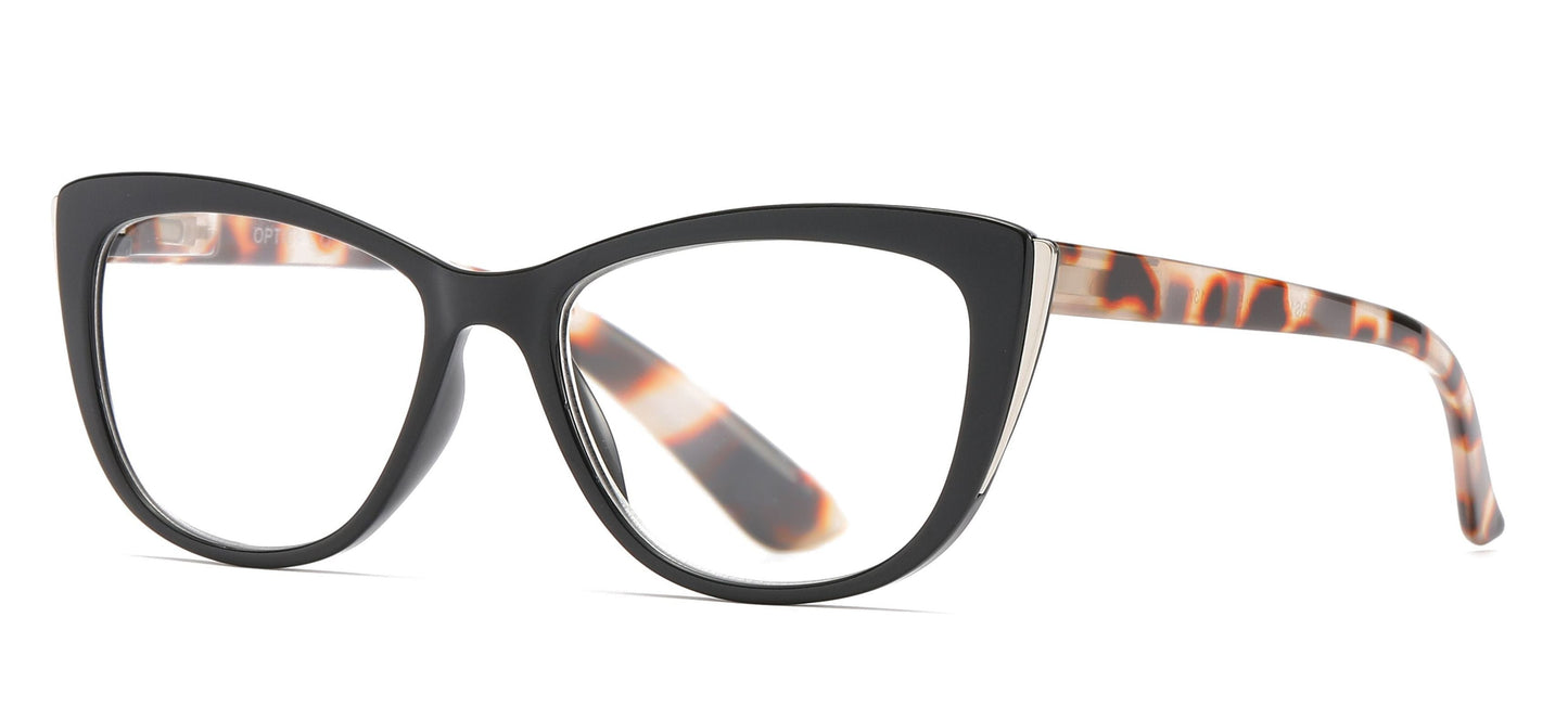 DS-RS 1200 - Lentes de lectura Cat Eye con marco plástico clásico