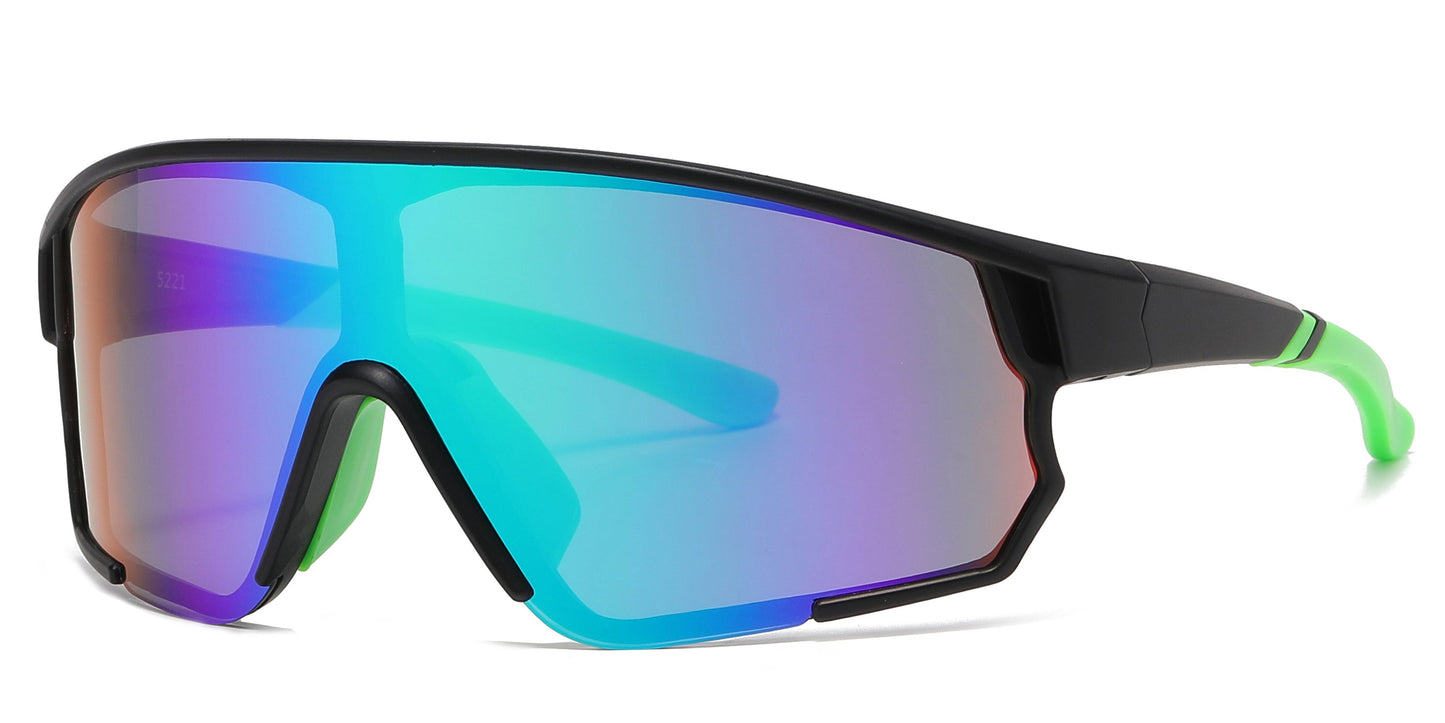 DS-5221 - Lentes deportivos con lente de una sola pieza y marco plástico