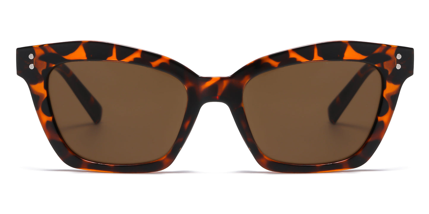 DS-2694 - Lentes de sol pequeños estilo Cat Eye con marco plástico