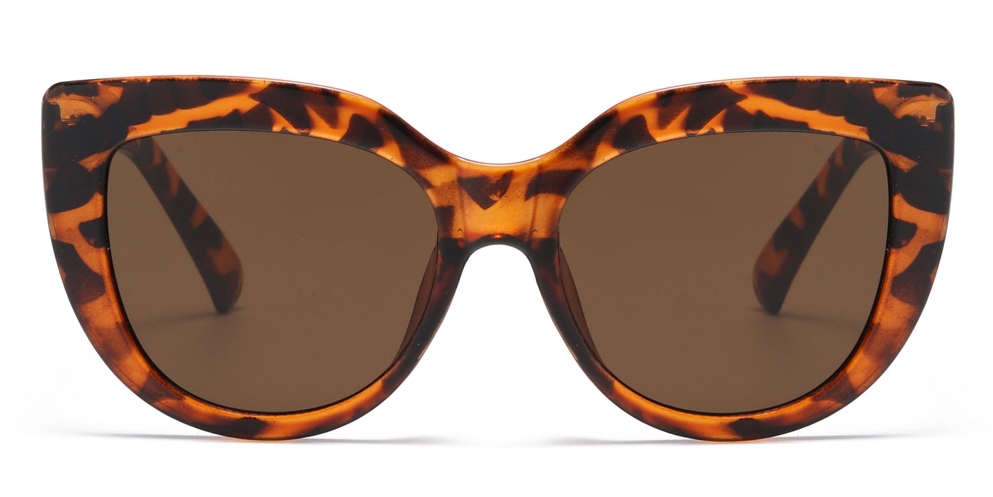 DS-2690 - Lentes de sol grandes estilo Cat Eye para mujer con marco plástico