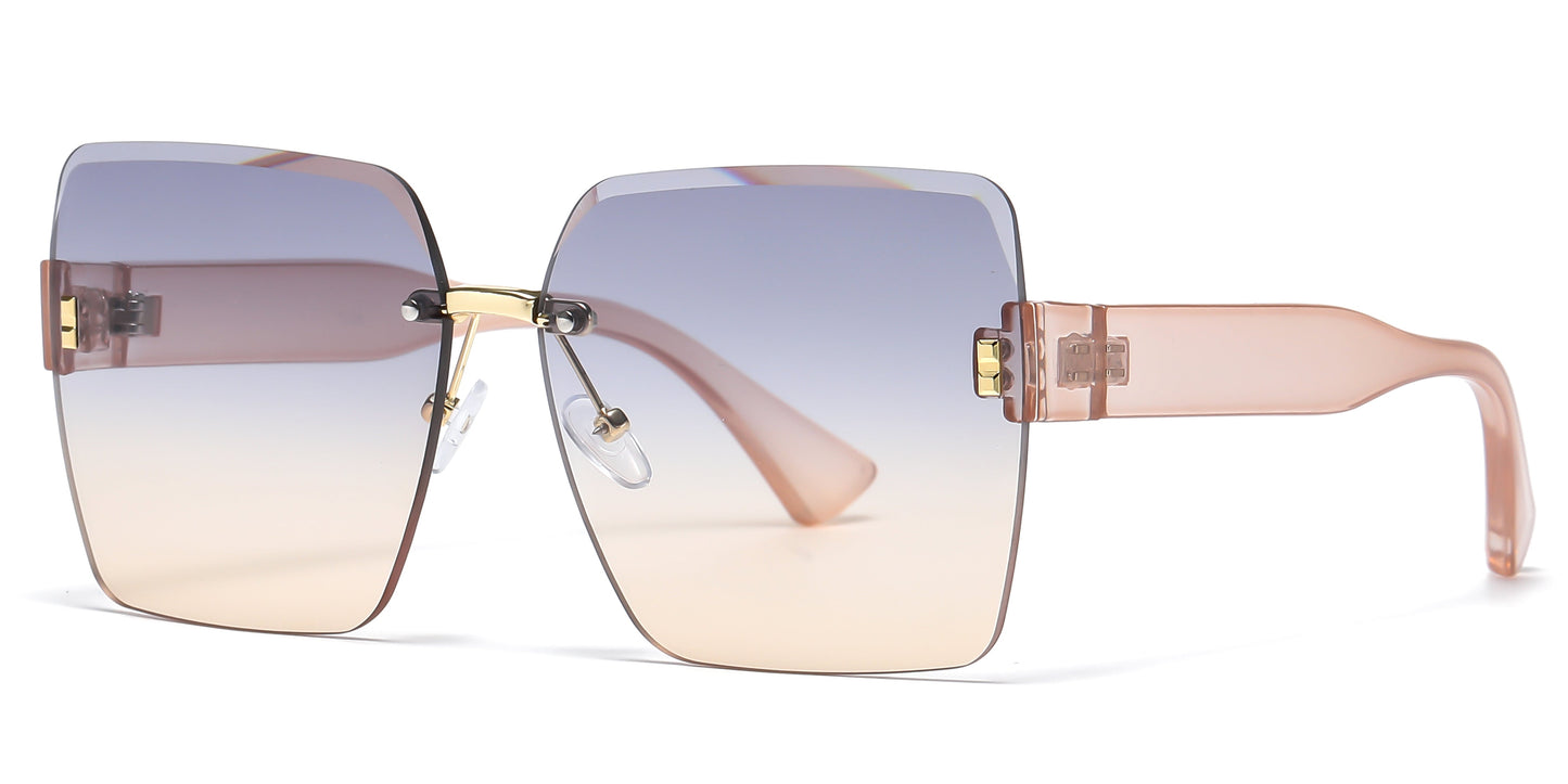 DS-7026 - Lentes plásticos sin montura con diseño cuadrado femenino