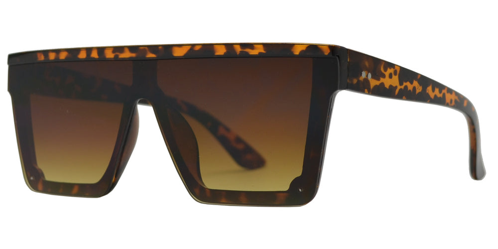 DS-7994 - Lentes de sol retro Flat Top de una sola pieza con mica plana