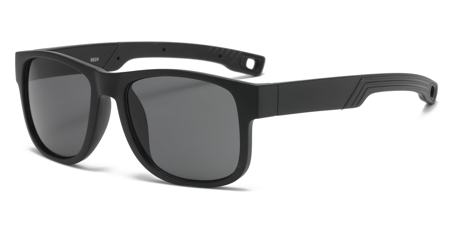 DS-6824 - Lentes deportivos con marco transparente y mica espejo de color