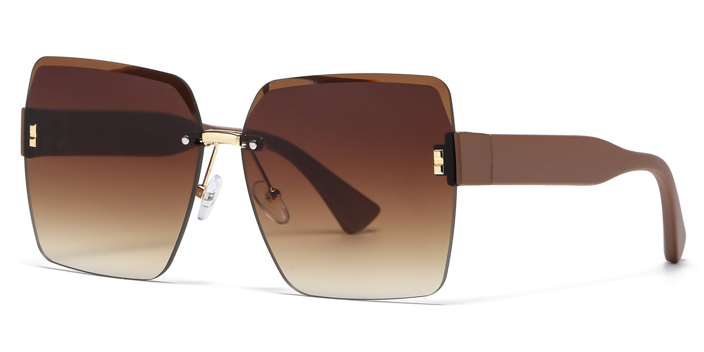 DS-7026 - Lentes plásticos sin montura con diseño cuadrado femenino