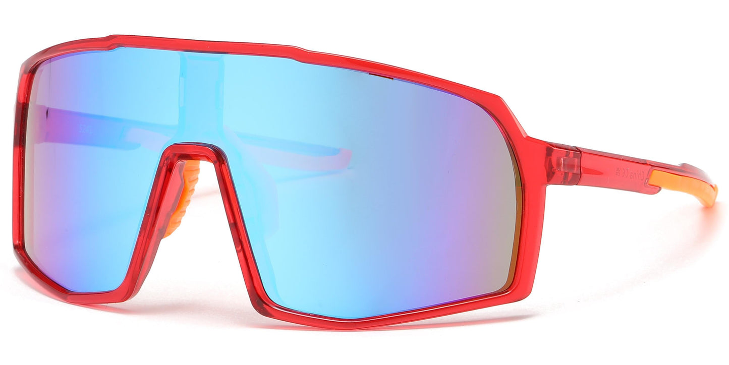 DS-5241 - Lentes Deportivos tipo escudo con mica continua de una sola pieza y marco plástico