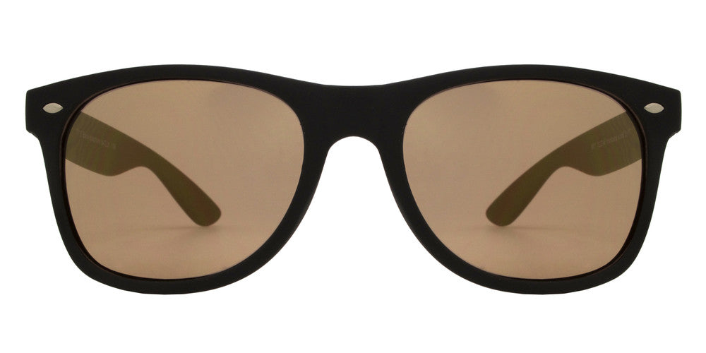DS-7110 Black Spectrum - Lentes clásicos Horn Rimmed con mica de espejo color espectro