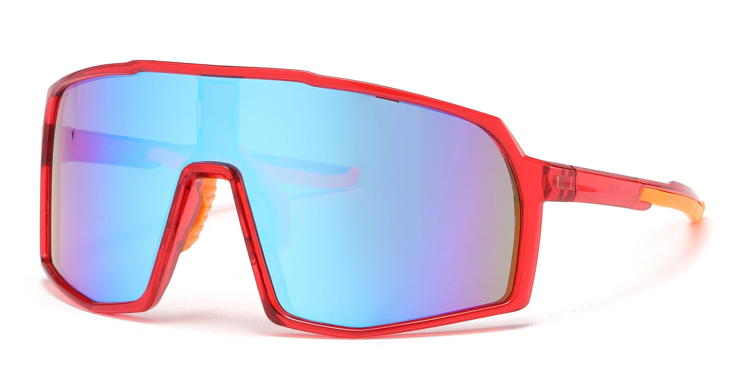DS-5241 - Lentes Deportivos tipo escudo con mica continua de una sola pieza y marco plástico