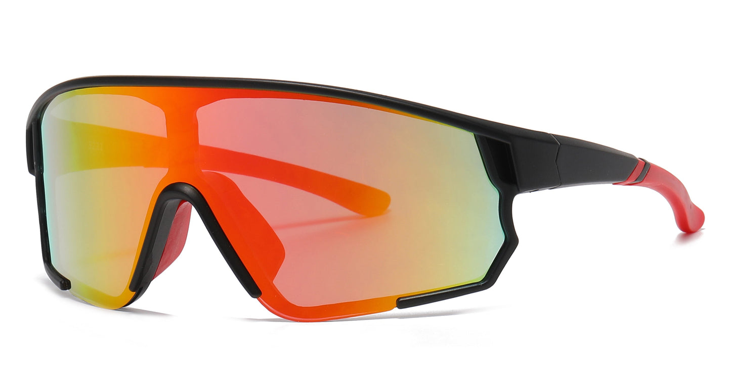 DS-5221 - Lentes deportivos con lente de una sola pieza y marco plástico