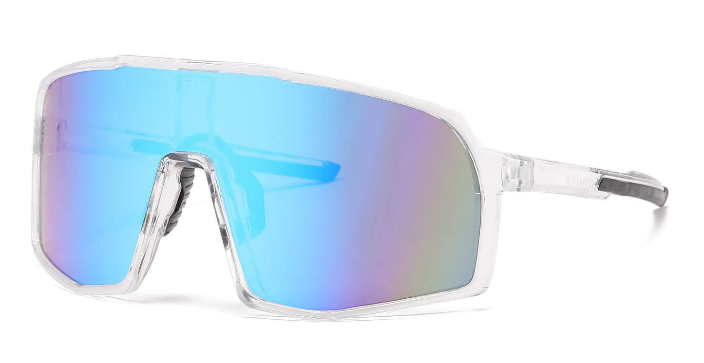 DS-5241 - Lentes Deportivos tipo escudo con mica continua de una sola pieza y marco plástico