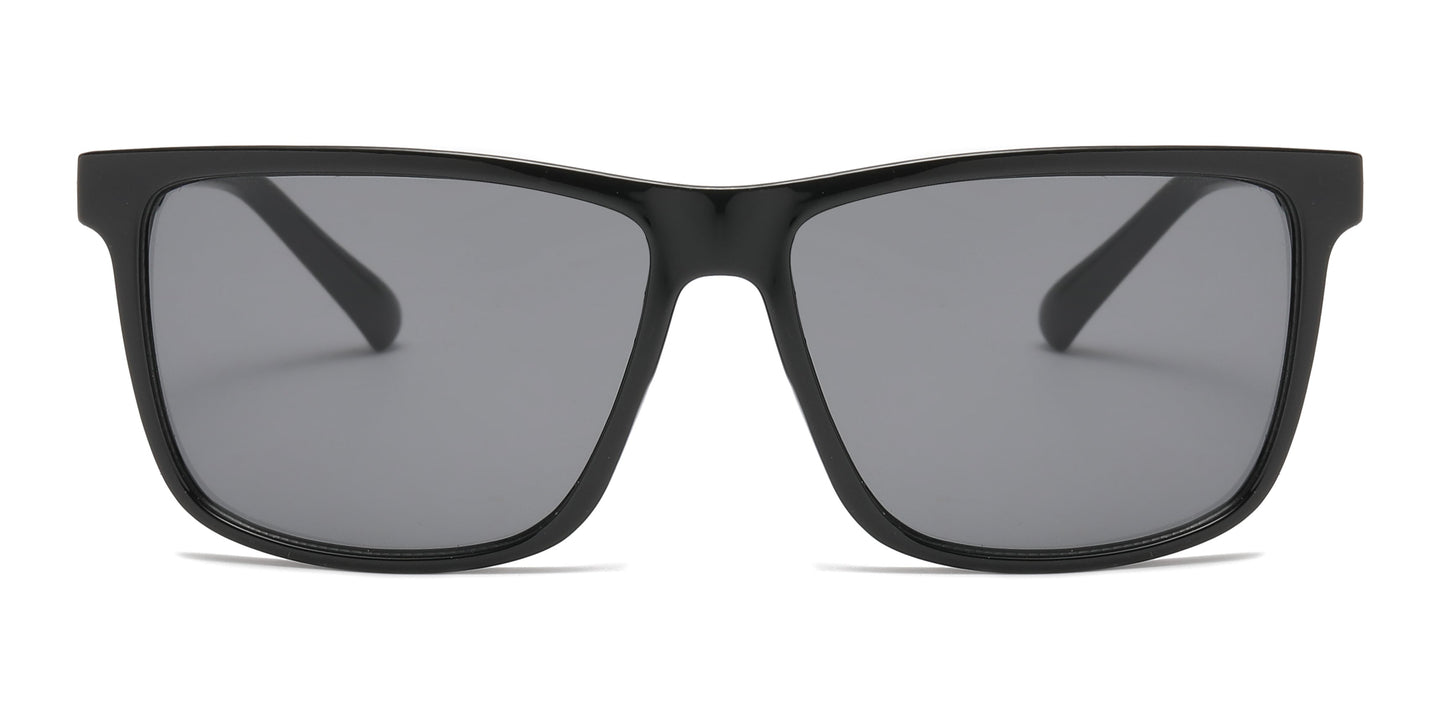 DS-6820 - Lentes deportivos cuadrados para hombre con armazón plástico moderno