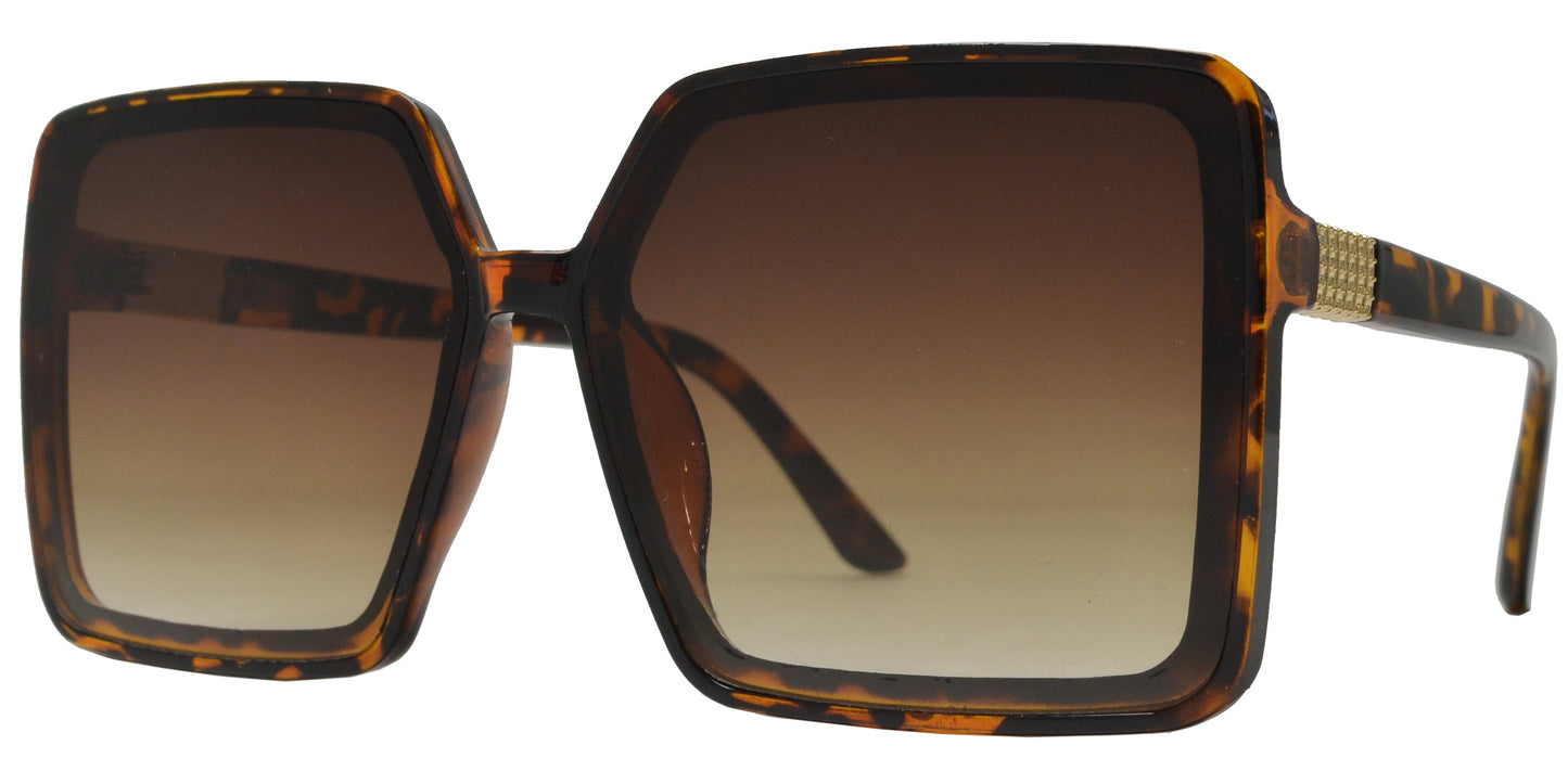 DS-5188 - Lentes cuadrados de plástico con diseño plano moderno