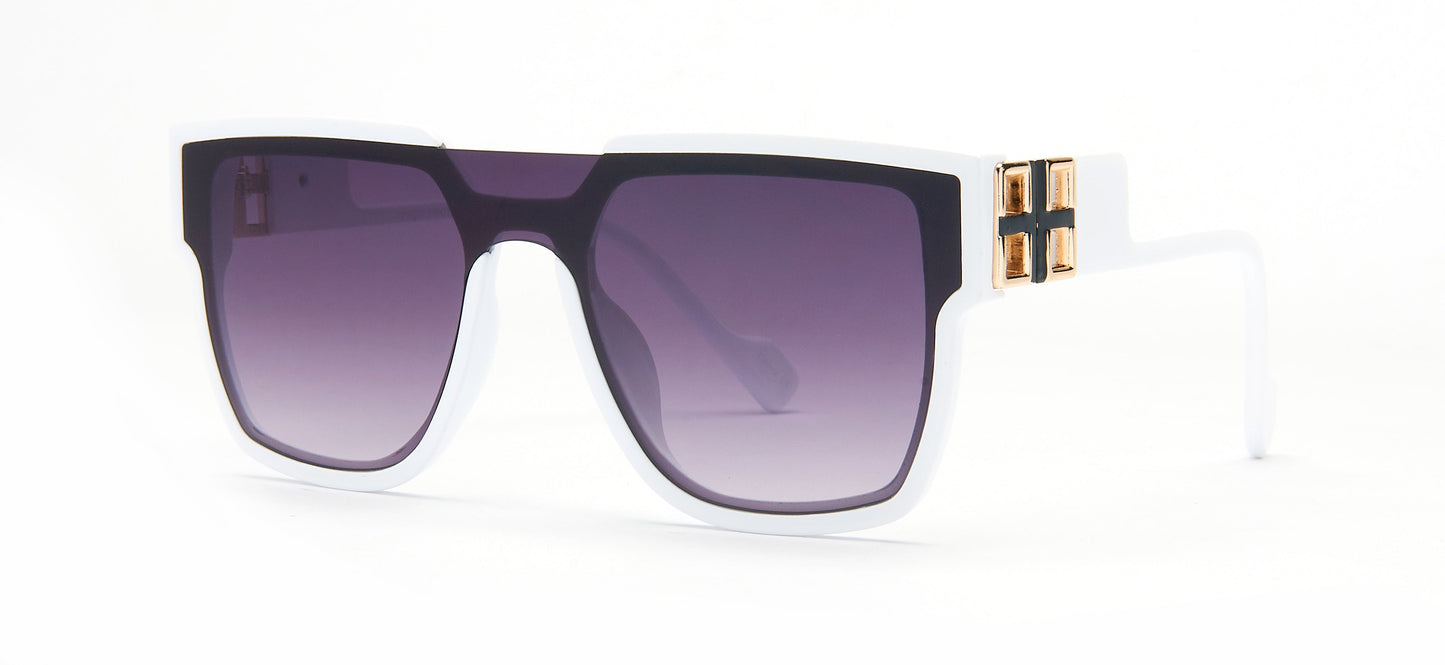 DS-8138 - Lentes sin montura con lente de una sola pieza y marco plástico