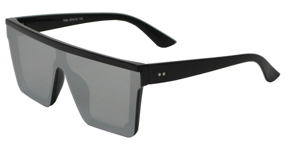 DS-7994 - Lentes de sol retro Flat Top de una sola pieza con mica plana