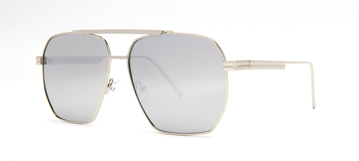DS-7022 - Lentes metálicos con diseño Flat Top moderno